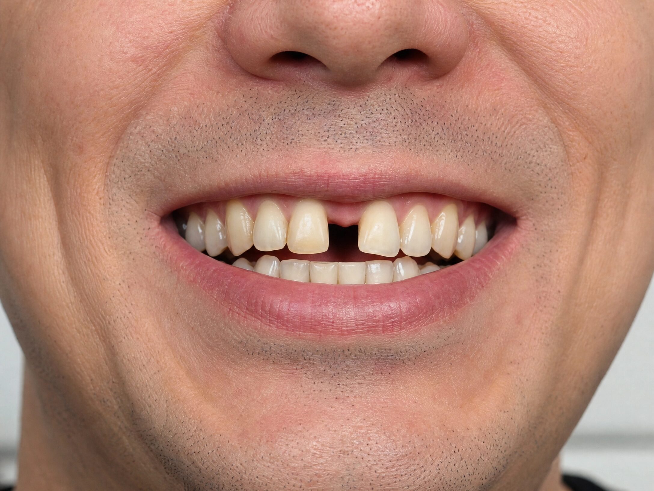 Missing tooth before dental implant treatment