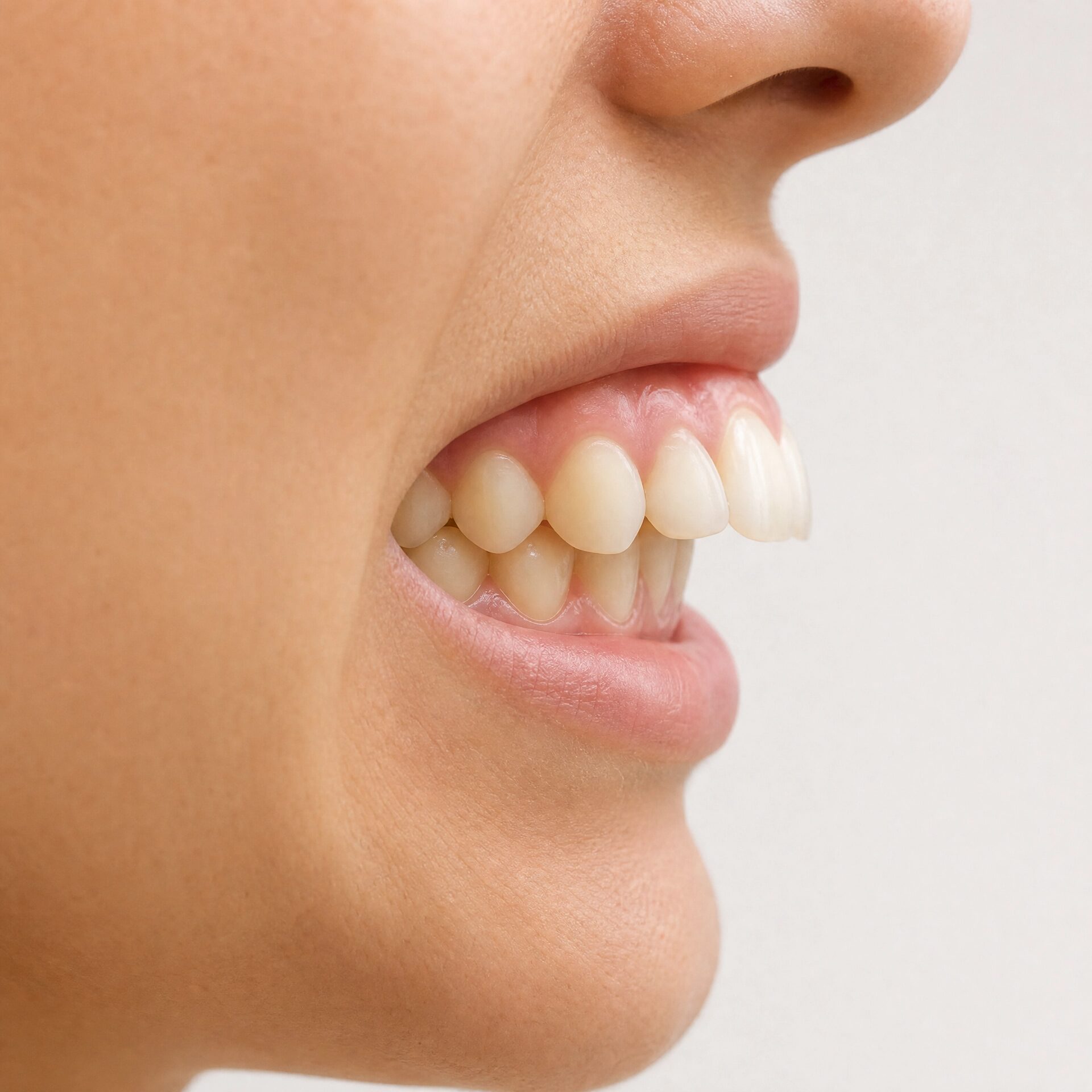 Overbite treated with Invisalign